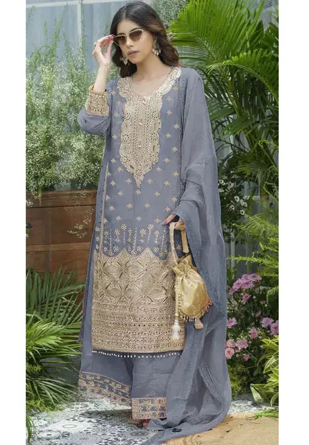 Bilqis B 257 A To D Chinon Readymade Pakistani Suits Exporters In India